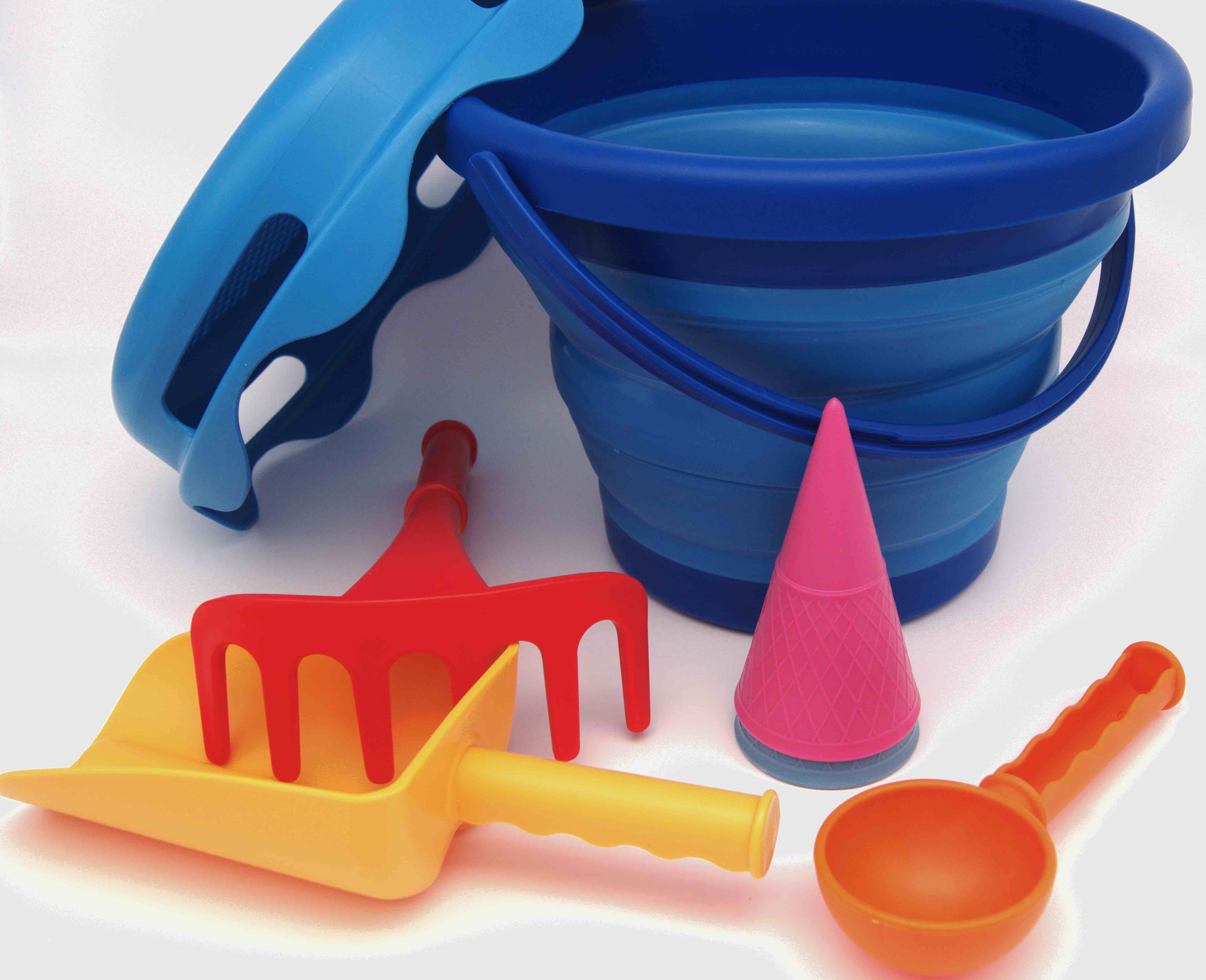 7in1 Sand Toys - Sandspielzeug 7 teilig blau