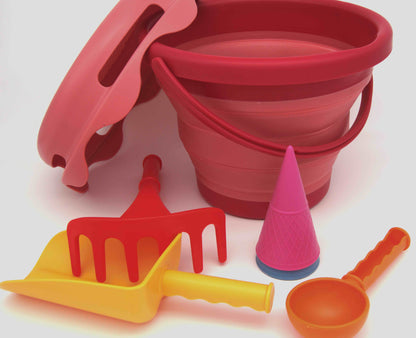 7in1 Sand Toys - sand toys 7 pieces red